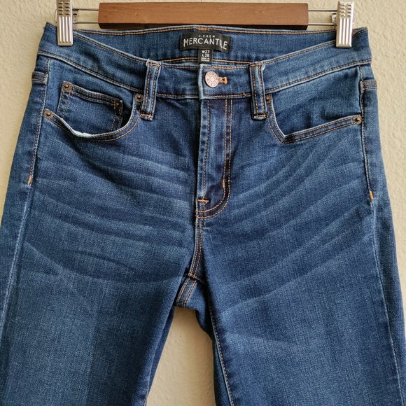 J. Crew Mid Rise Skinny Jeans in Rockaway Wash Size W27 L28 - Picture 3 of 12